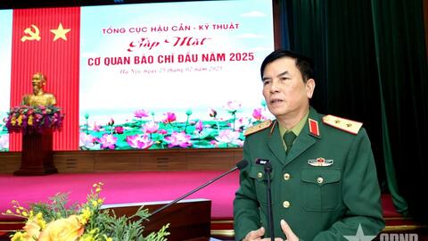 Tổng cục Hậu cần - Kỹ thuật gặp mặt cơ quan báo chí đầu năm 2025