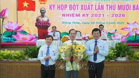 Phê chuẩn kết quả bầu Chủ tịch UBND tỉnh Đồng Tháp đối với đồng chí Trần Trí Quang