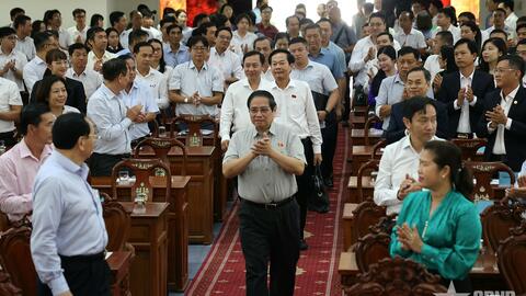 Thủ tướng Phạm Minh Chính tiếp xúc cử tri doanh nghiệp ở TP Cần Thơ