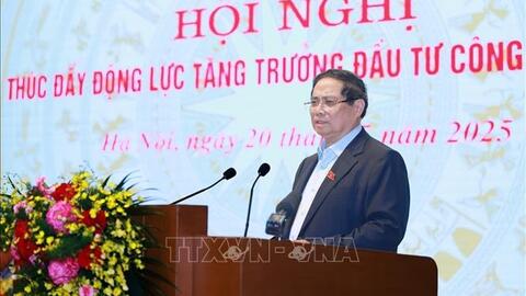 Thủ tướng Phạm Minh Chính chủ trì Hội nghị thúc đẩy động lực tăng trưởng đầu tư công năm 2025