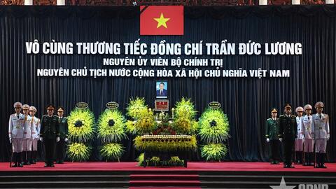 Tổ chức trọng thể Lễ viếng nguyên Chủ tịch nước Trần Đức Lương