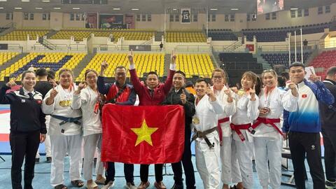 Jujitsu Việt Nam giành 7 huy chương vàng châu Á