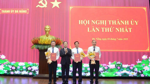 Thành ủy Đà Nẵng (mới) công bố bổ nhiệm hàng loạt nhân sự chủ chốt
