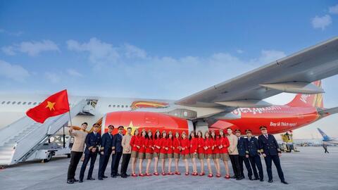 Vietjet tiếp tục là “Hãng hàng không hàng đầu châu Á về trải nghiệm khách hàng” do World Travel Awards trao năm 2025