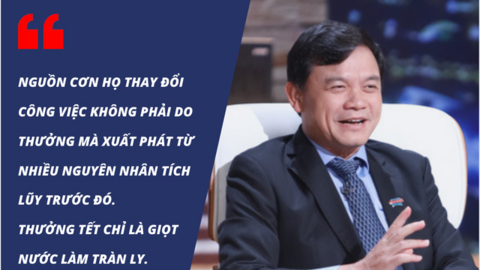 Nhân sự đợi thưởng Tết rồi nhảy việc, Shark Phú bảo: Thưởng Tết chỉ là ngọn nước tràn ly!