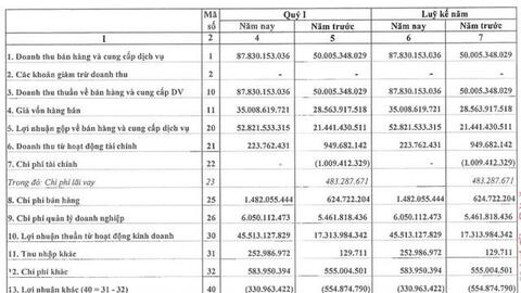Lideco (NTL) báo lãi quý 1/2022 tăng trưởng 171% so với cùng kỳ