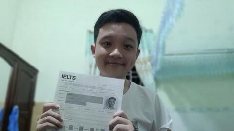 Không học thêm, nam sinh Bình Định đạt 8.0 IELTS trong lần thi đầu tiên