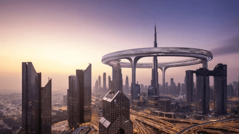 Tham vọng của các kiến trúc sư Dubai: Xây vòng tròn "siêu khủng" bao quanh tòa nhà cao nhất thế giới