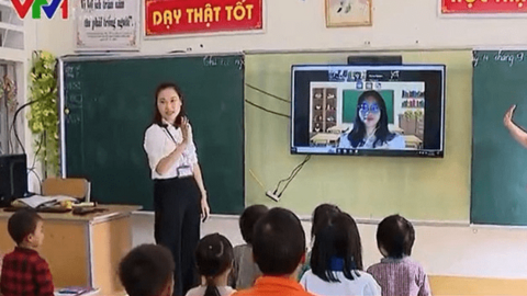 Lớp học ảo trực tiếp tại huyện vùng sâu Hà Giang