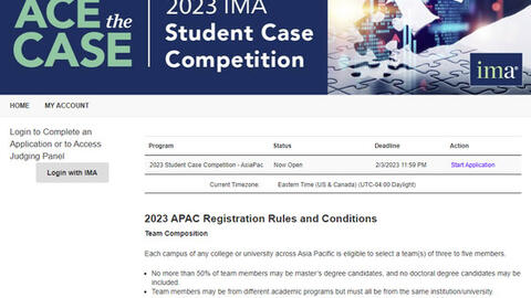 Chính thức mở đăng ký Cuộc thi IMA AsiaPac Student Case Competition 2023: Cơ hội cho sinh viên Việt Nam