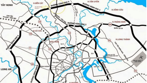 Điều chỉnh hướng tuyến 14,7 km đường Vành đai 4 TPHCM tiết kiệm hơn 4.000 tỷ đồng