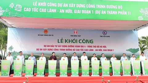 Khởi công cao tốc Cao Lãnh - An Hữu, từng bước hình thành mạng lưới cao tốc Vùng Đồng bằng sông Cửu Long