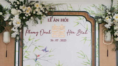 Những hình ảnh đầu tiên trong lễ ăn hỏi Phương Oanh - Shark Bình: Cô dâu lộ diện, Hoa hậu Ngọc Hân góp mặt!