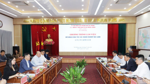 Đoàn nhà đầu tư Đài Loan quan tâm khu phi thuế quan Xuân Cầu ở Hải Phòng