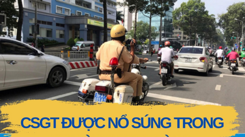 Cảnh sát giao thông được quyền nổ súng trong trường hợp nào?