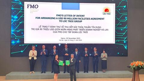 Lộc Trời nhận gói tín dụng 90 triệu USD từ ngân hàng Hà Lan
