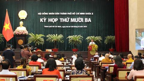 Khai mạc kỳ họp HĐND TP Hồ Chí Minh cuối năm 2023