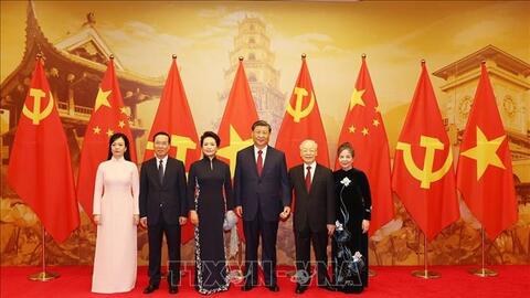 Chiêu đãi trọng thể chào mừng Tổng Bí thư, Chủ tịch nước Trung Quốc Tập Cận Bình và Phu nhân