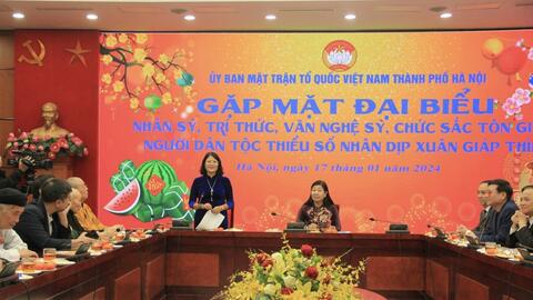 Hà Nội: Gặp mặt nhân sỹ, trí thức, chức sắc tiêu biểu