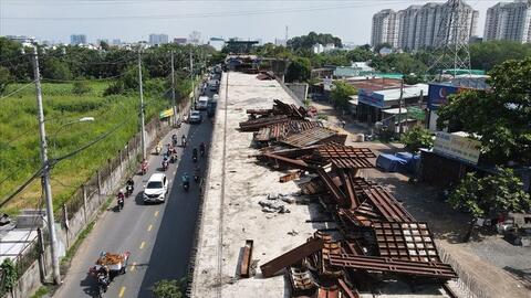 Tháng 9/2024 sẽ hoàn thành cầu Nam Lý, Tp.Thủ Đức