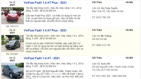 Khấu hao chỉ hơn 30 triệu đồng/năm, VinFast Fadil cũ được săn đón hơn Hyundai Grand i10, Kia Morning