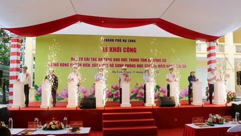 Đồng loạt khởi công nhiều dự án chào mừng Đại hội Đảng các cấp