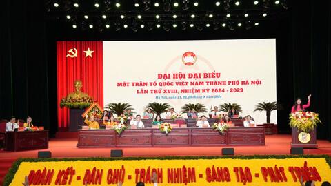 Sáng nay, khai mạc trọng thể Đại hội MTTQ TP Hà Nội