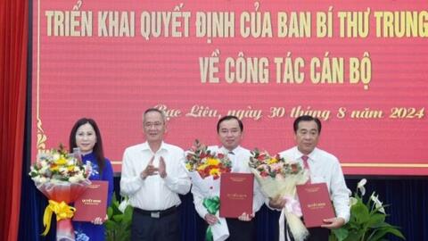 Ban Bí thư chỉ định nữ Tỉnh ủy viên, chuẩn y 2 tân Ủy viên Thường vụ Tỉnh ủy