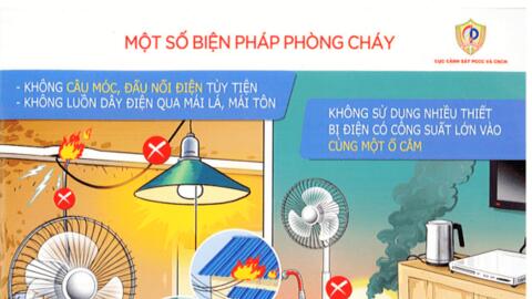 Các biện pháp đảm bảo an toàn cháy nổ tại hộ gia đình