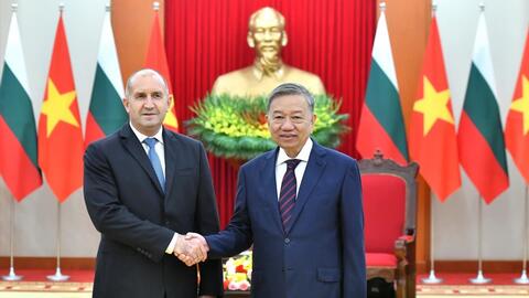 Tổng Bí thư Tô Lâm tiếp Tổng thống Cộng hòa Bulgaria Rumen Radev