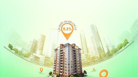 Sở hữu căn hộ chung cư với gói vay ưu đãi chỉ từ 6,2%/năm