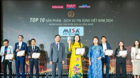 Nền tảng MISA AMIS được vinh danh top 10 sản phẩm - dịch Tin Dùng Việt Nam 2024