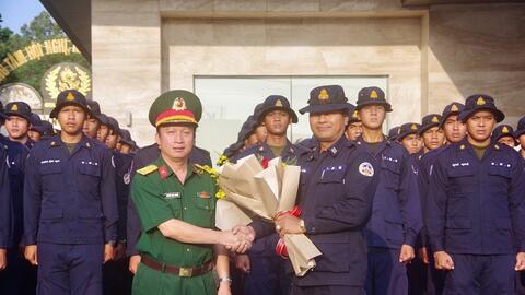 Tiễn các đoàn Quân đội nước ngoài tham gia diễu binh, diễu hành hoàn thành nhiệm vụ về nước