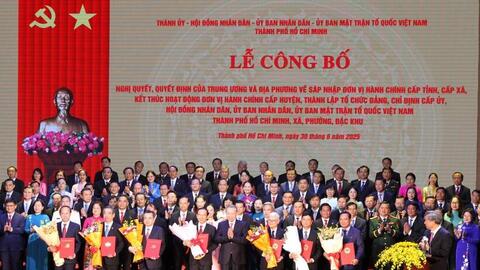 Công bố bộ máy lãnh đạo mới của TP. Hồ Chí Minh sau sáp nhập