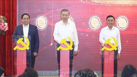 Tổng Bí thư Tô Lâm dự lễ khai trương 3 nền tảng số