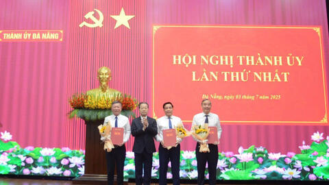 Thành ủy Đà Nẵng (mới) công bố bổ nhiệm hàng loạt nhân sự chủ chốt