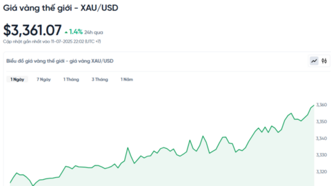 Giá vàng hôm nay 12/07/2025