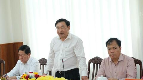 Phó Thủ tướng Bùi Thanh Sơn làm việc với tỉnh Khánh Hòa về dự án điện hạt nhân