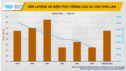 Xuất khẩu cao su của Thái Lan đối diện khó khăn lớn