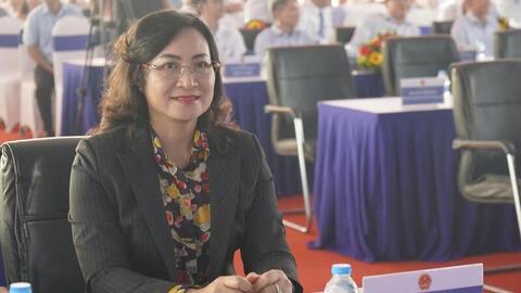 Thứ trưởng Phan Thị Thắng dự lễ khởi công Nhà máy Thuỷ điện Trị An mở rộng