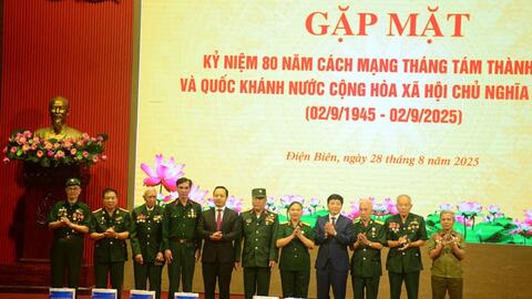 Điện Biên: Gặp mặt kỷ niệm 80 năm Cách mạng Tháng Tám và Quốc khánh 2-9