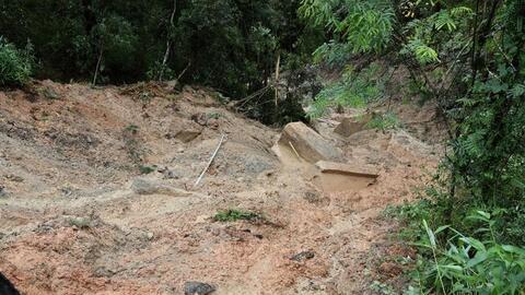 Đèo Prenn lên Đà Lạt sạt lở nặng, ngừng lưu thông hai chiều