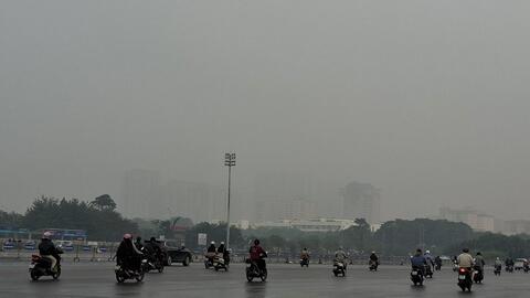 Hà Nội và các tỉnh lân cận có chỉ số ô nhiễm không khí ở mức rất kém