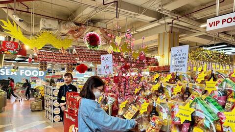 Thị trường giỏ quà Tết khởi động sớm