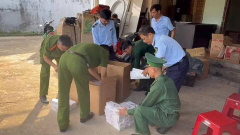 Quảng Ngãi: Thu giữ 1.400 bao thuốc lá không rõ nguồn gốc