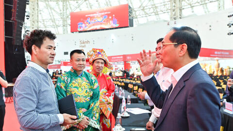 Phó Thủ tướng Bùi Thanh Sơn dự tổng duyệt Lễ bế mạc Hội chợ Mùa Xuân