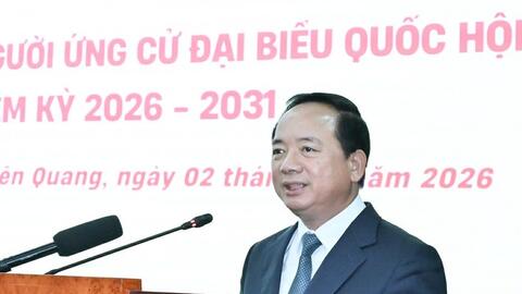 Trưởng ban Tuyên giáo và Dân vận Trung ương Trịnh Văn Quyết tiếp xúc cử tri tỉnh Tuyên Quang