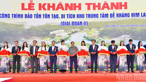 Thủ tướng dự lễ khánh thành công trình bảo tồn, tôn tạo Khu di tích Him Lam (giai đoạn II)