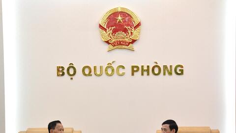 Đại tướng Phan Văn Giang tiếp Quốc vụ khanh Bộ Quốc phòng Campuchia