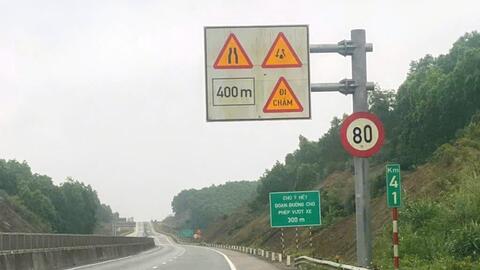 Điều chỉnh tốc độ khai thác cao tốc Cam Lộ - La Sơn tối đa 80km/giờ